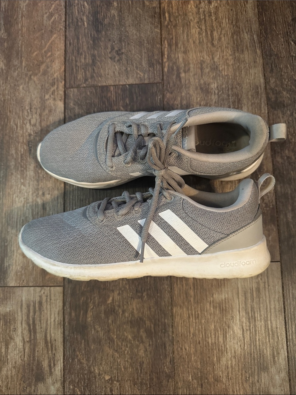 adidas women’s Gray Athletic Cloudfoam Sneakers